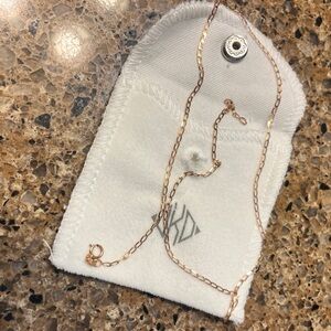 Jennie Kwon 14k rose gold large link figaro chain